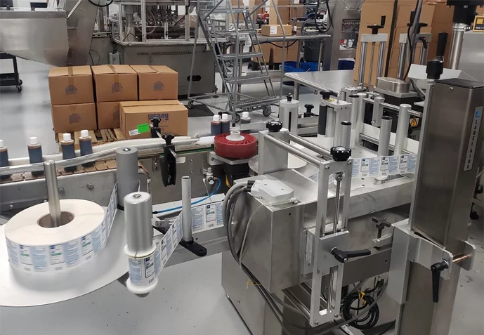 label hand sanitizer bottle